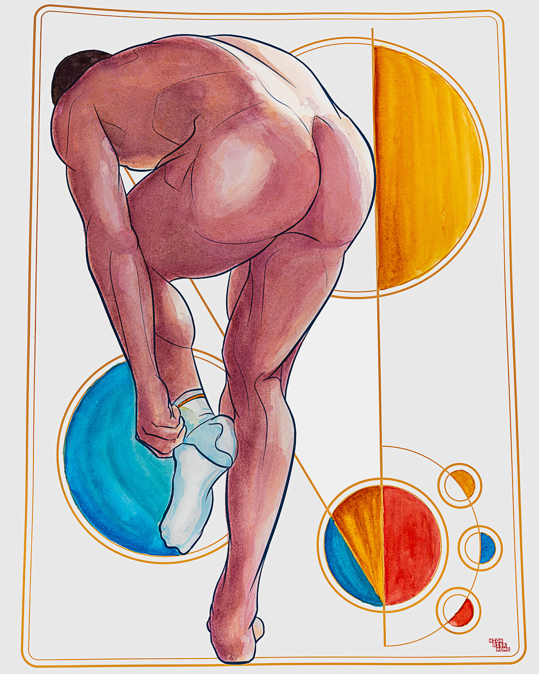 Voyeur in the Bauhaus Original Painting